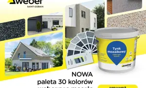 Tynk mozaikowy weber.pas mosaic to trwałe i estetyczne rozwiązanie, które sprawdzi się również na schodach, nadając im nowoczesny wygląd.