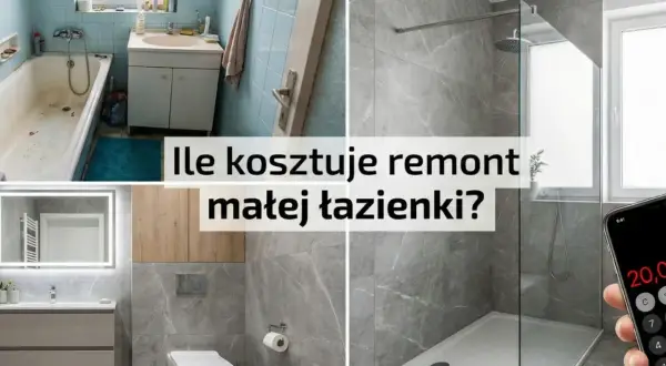 Przed i po remoncie małej łazienki 5m2. Sprawdź, ile kosztuje robocizna i materiały, by uzyskać nowoczesny wygląd.