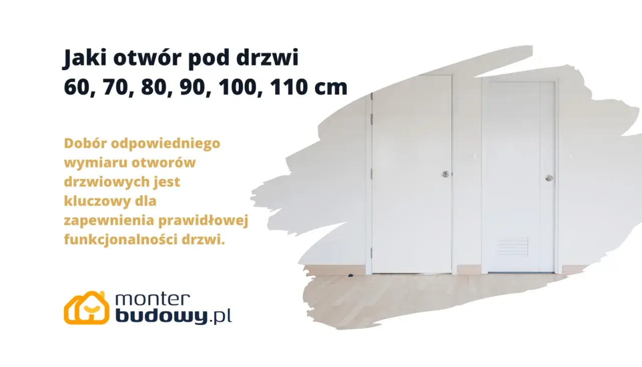Wybór odpowiednich wymiarów drzwi wewnętrznych 60-110 cm to klucz do funkcjonalności. Dwa białe drzwi w jasnym wnętrzu.
