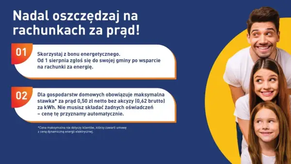 Maksymalna cena za prąd to 0,50 zł netto za kWh. Dowiedz się, jak skorzystać z bonu energetycznego i oszczędzać na rachunkach.